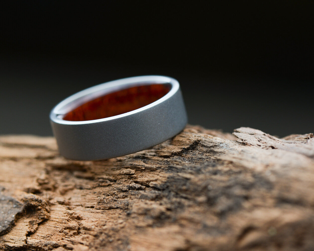 Custom Metal Ring with Wooden Interior | Personalized Material | Crafted with Meaning & Story