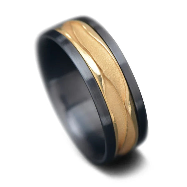 希少 undercover fragment titanium ring Glimmer f16 Titanium Ring – Titanium Rings Studio