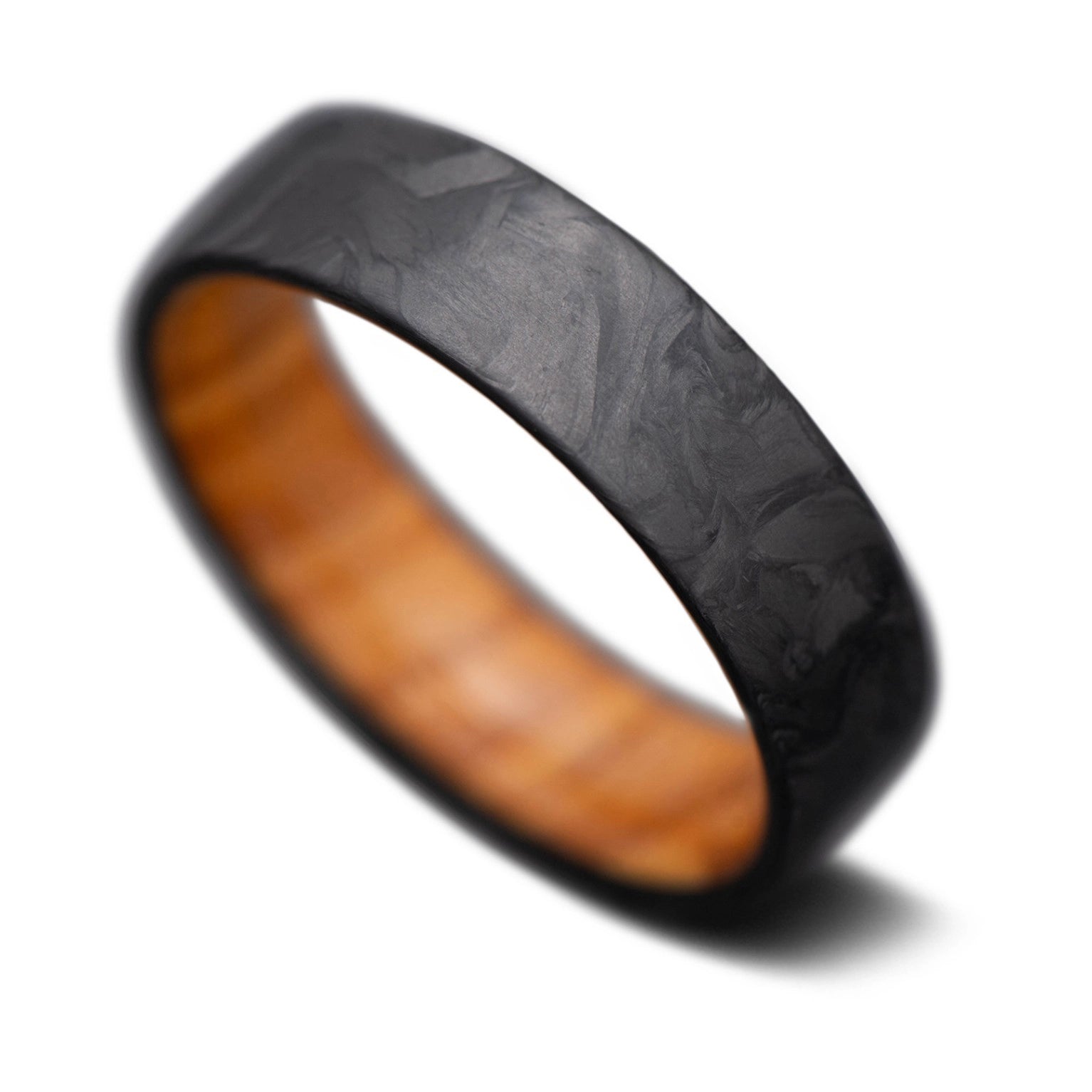 CarbonForged Core Ring with Olivewood inner sleeve, 7mm -THE QUEST