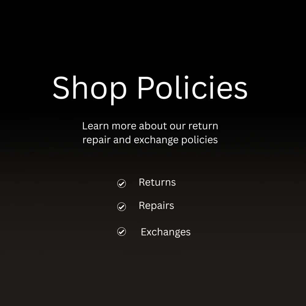 Review our clear and customer-friendly policies for returns, repairs, and exchanges. We’re here to make sure your ring is perfect and your experience is stress-free.