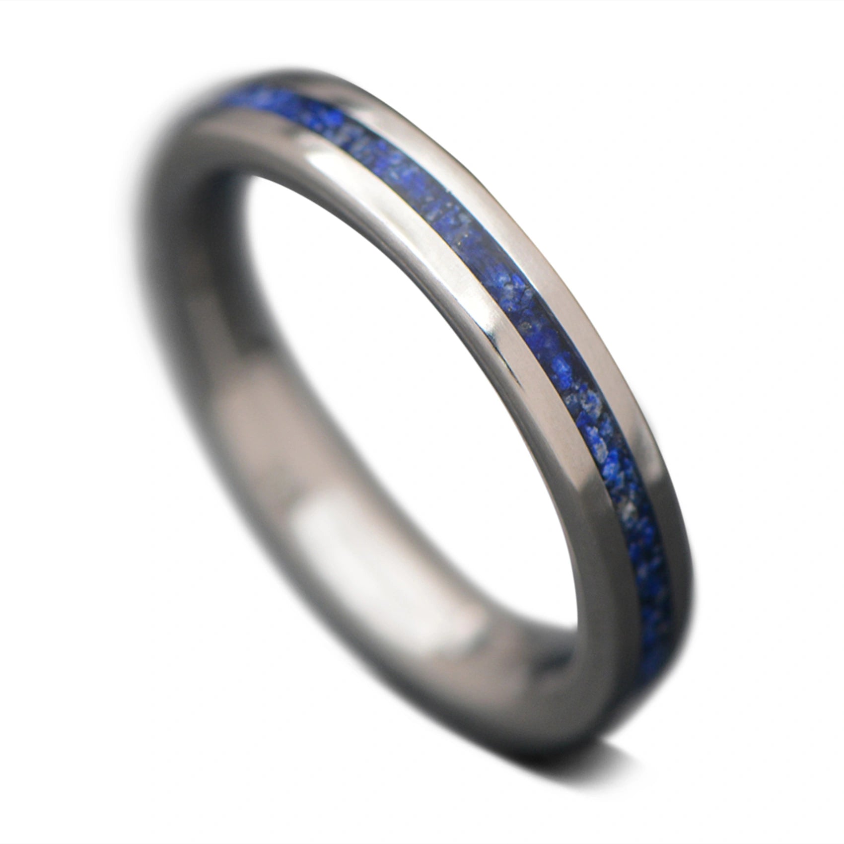 Titanium core inlay with Lapis Lazuli inlay, 3mm -THE ANCHOR