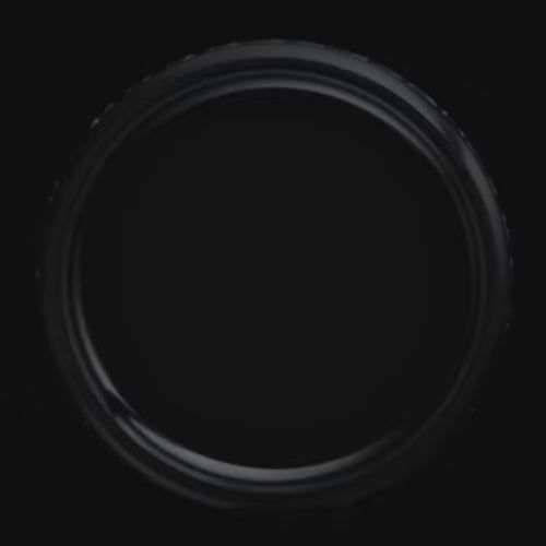 Zirconium wedding band with eternity set precious stones, free engraving, 6mm mens wedding ring, brushed domed profile.