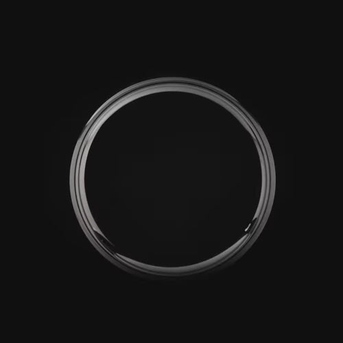 Mens 8mm titanium wedding band featuring black onyx and guitar string inlay, brushed flat profile, unique design, free engraving available.