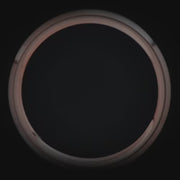 14K rose gold wedding band with moss agate inlay, free engraving, 6mm mens wedding ring, brushed bevel profile, unique mens ring design.