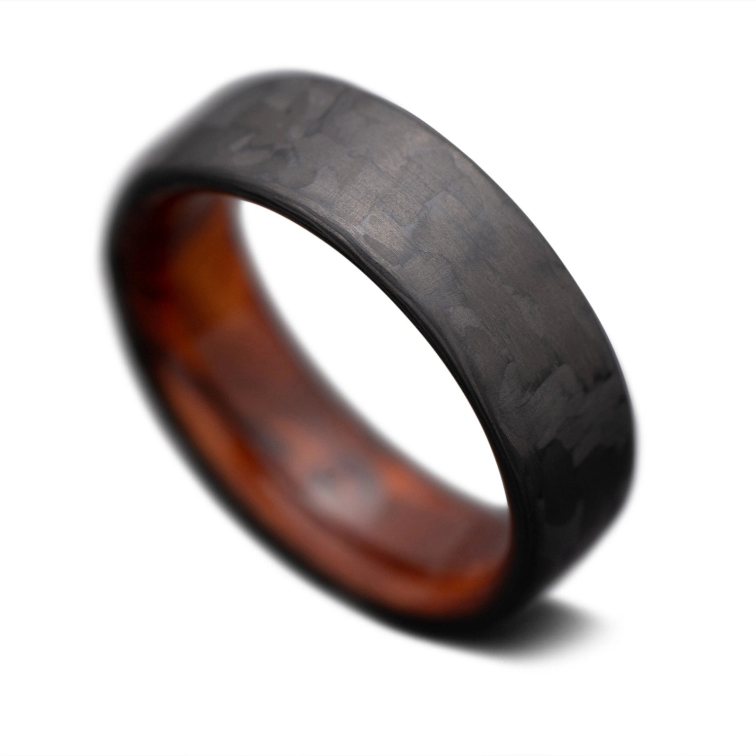 CarbonTwill Core Ring with Thuya inner sleeve, 7mm -THE PURIST