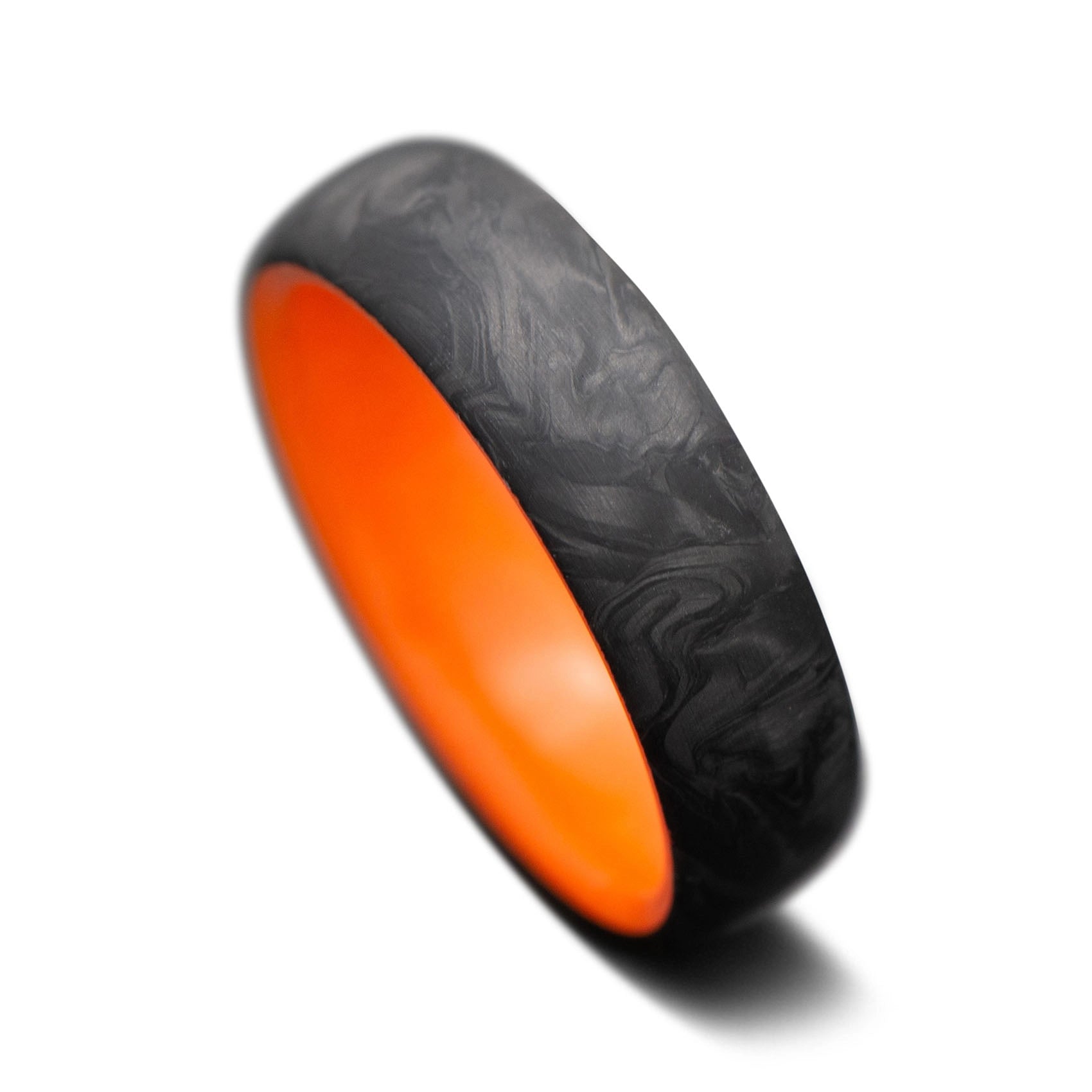 CarbonForged Core Ring with Glow in the dark inner sleeve, 7mm -THE QUEST