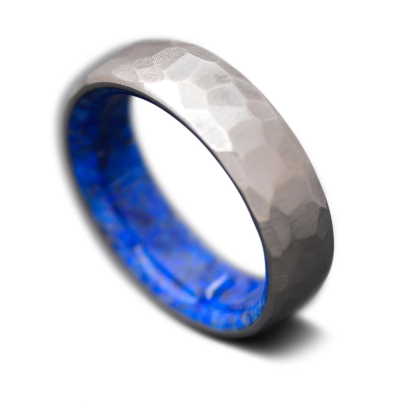Titanium Core Ring with  Lapis Lazuli inner sleeve, 7mm -THE TITAN